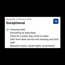 Comprar reseñas de 5 estrellas en Booking