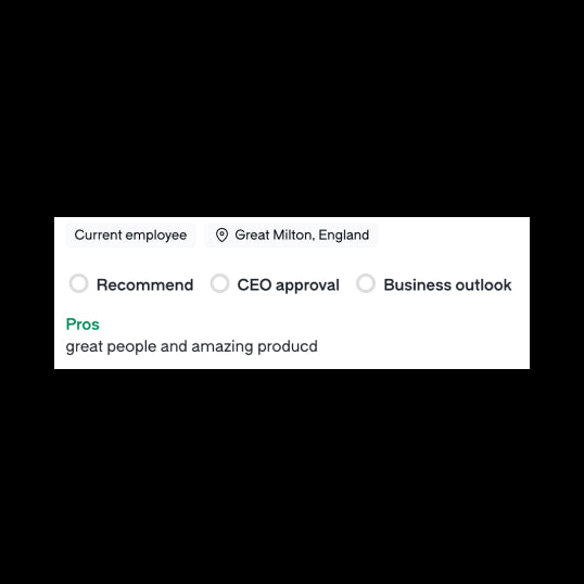 Comprar reseñas de 5 estrellas en Glassdoor