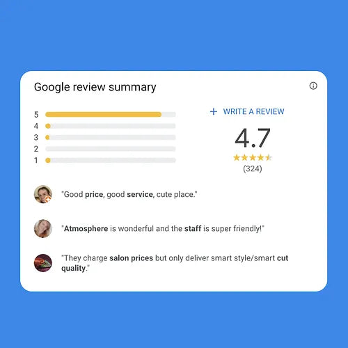 Comprar reseñas de 5 estrellas en Google Maps