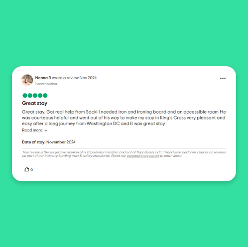 TripAdvisor 5 Stars Reviews
